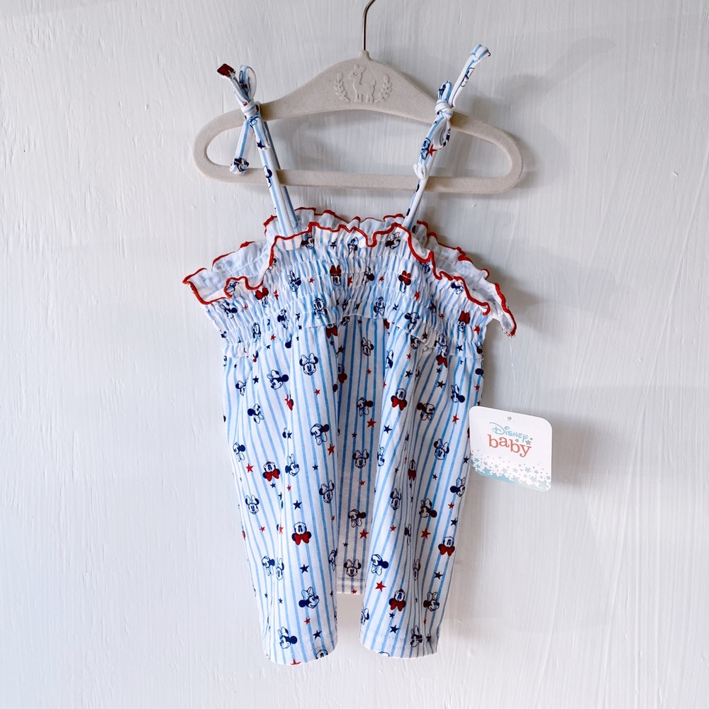 NWT Patriotic Disney Baby Minnie Top